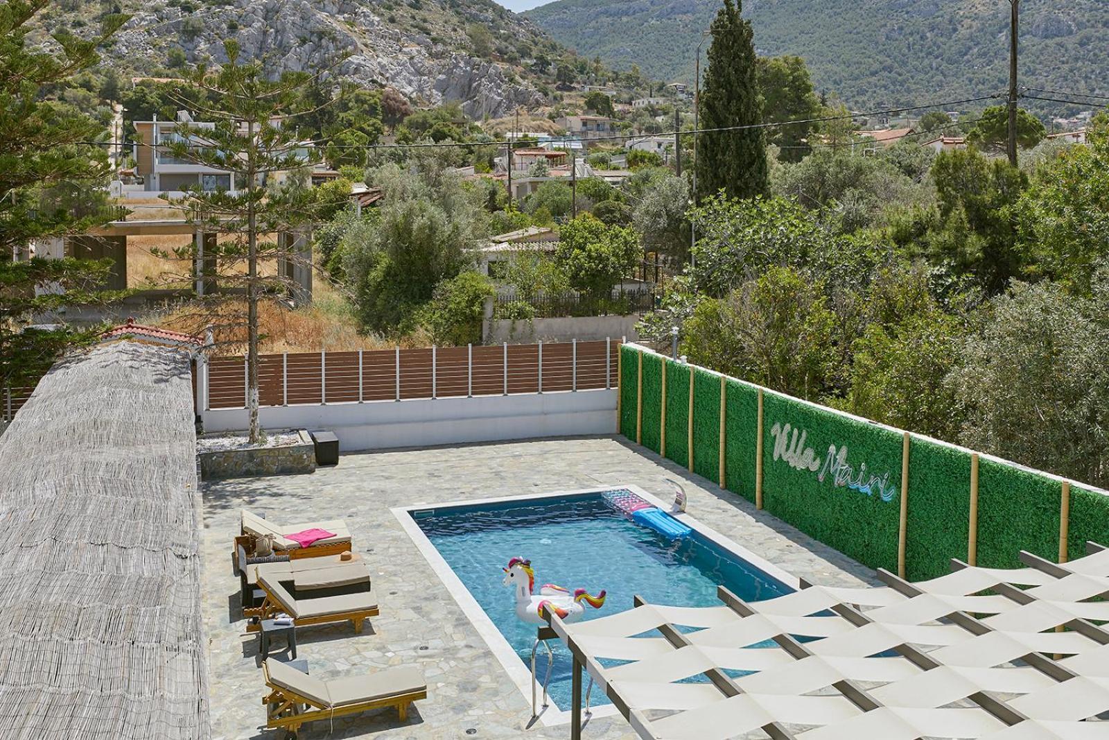 Villa Mairi - 2 Private Pools & Game Room Near Athens サラミス エクステリア 写真